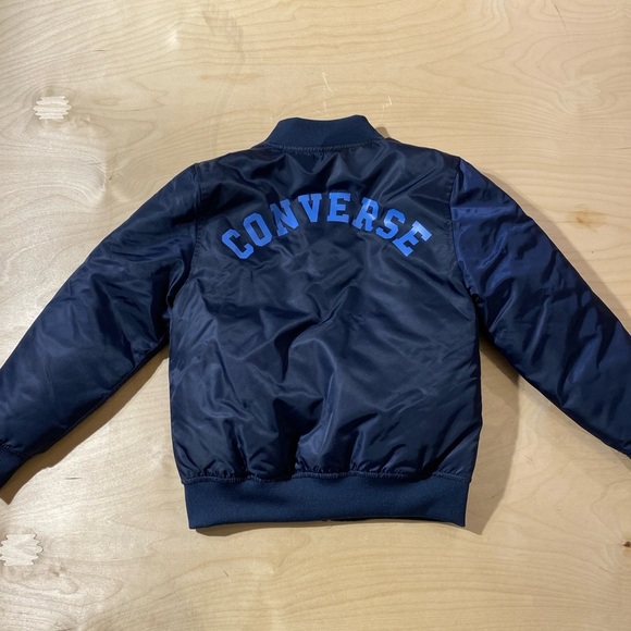 Converse Kids Navy Bomber Jacket Small (IZ) - Picture 10 of 12